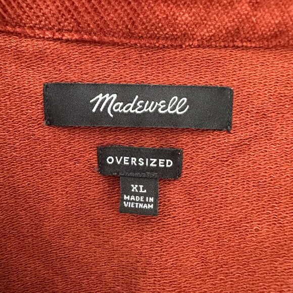 Madewell XL Corduroy Twill Oversized Shirt-Jacket in Stained Mahogany - Picture 3 of 8